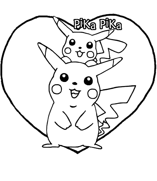 coloriage pokemon pika pikachu